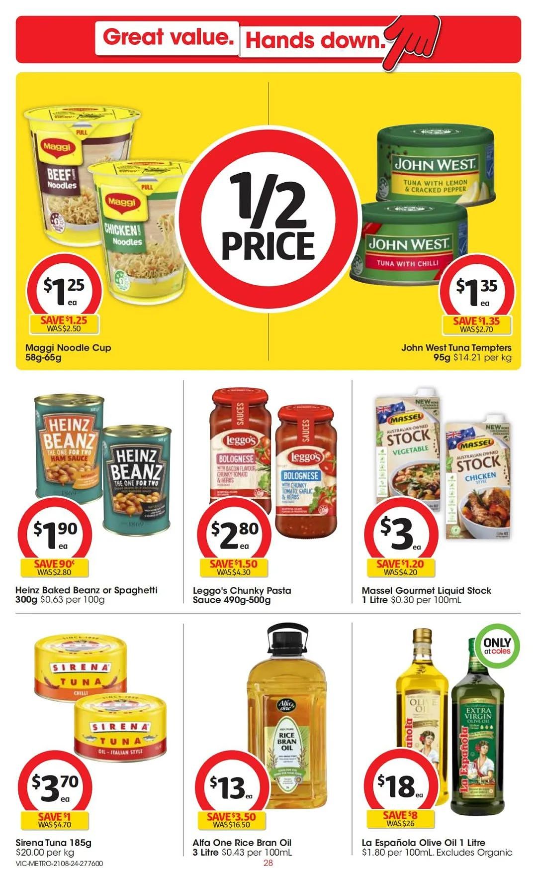 Coles 8月21日-8月27日打折，冷冻虾仁半价（组图） - 28