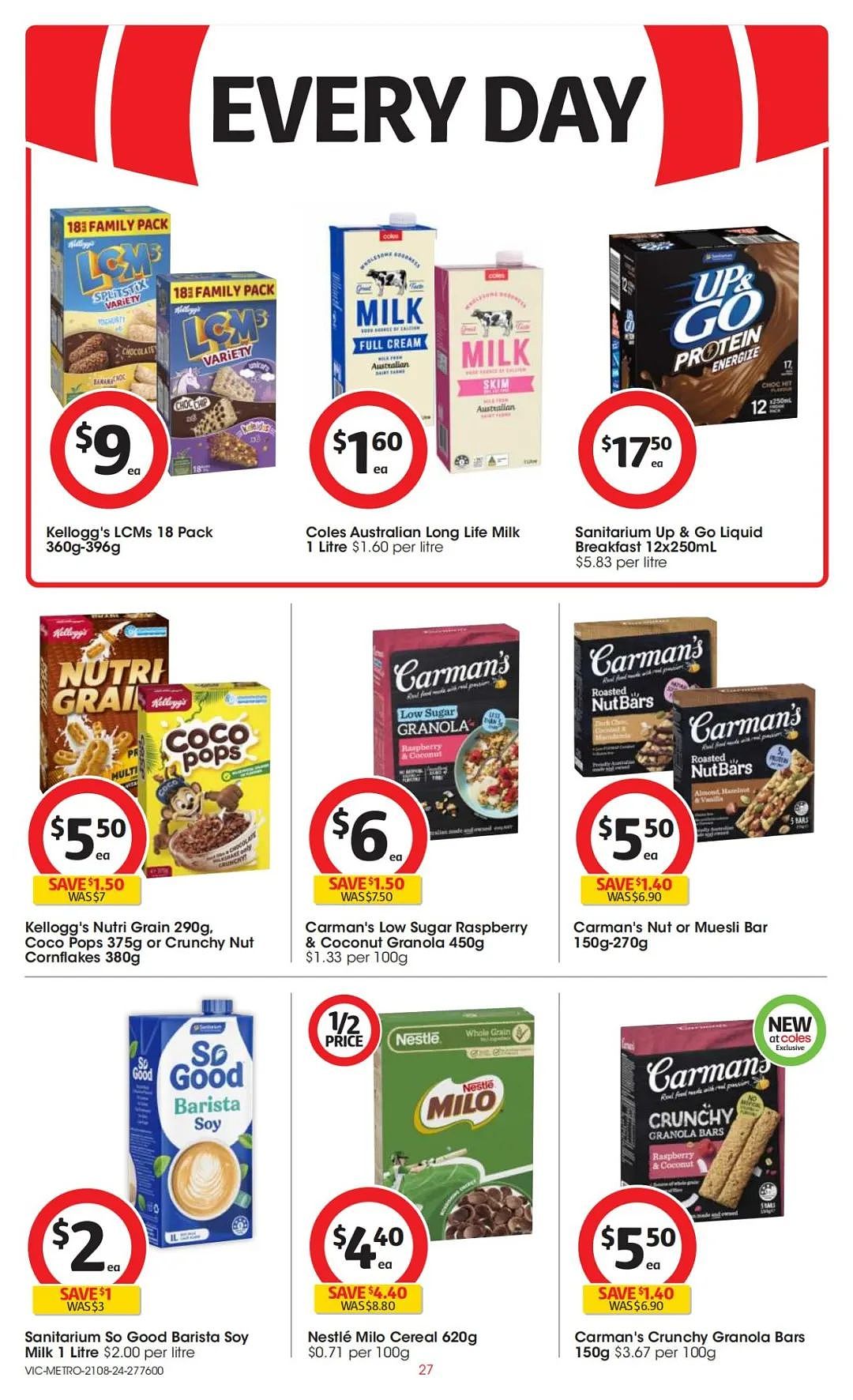 Coles 8月21日-8月27日打折，冷冻虾仁半价（组图） - 27