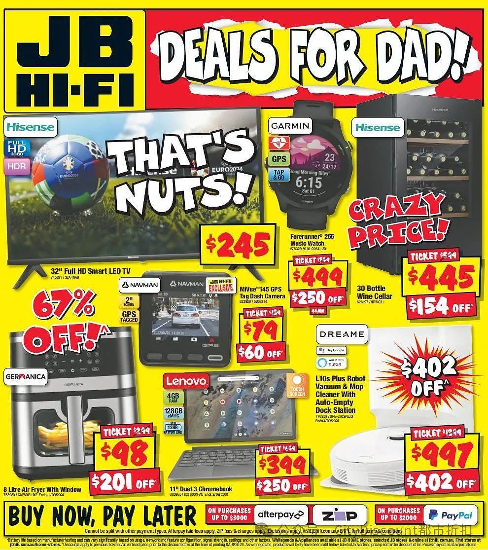 【JB Hi-Fi】8月22日至9月1日父亲节优惠目录（组图） - 48