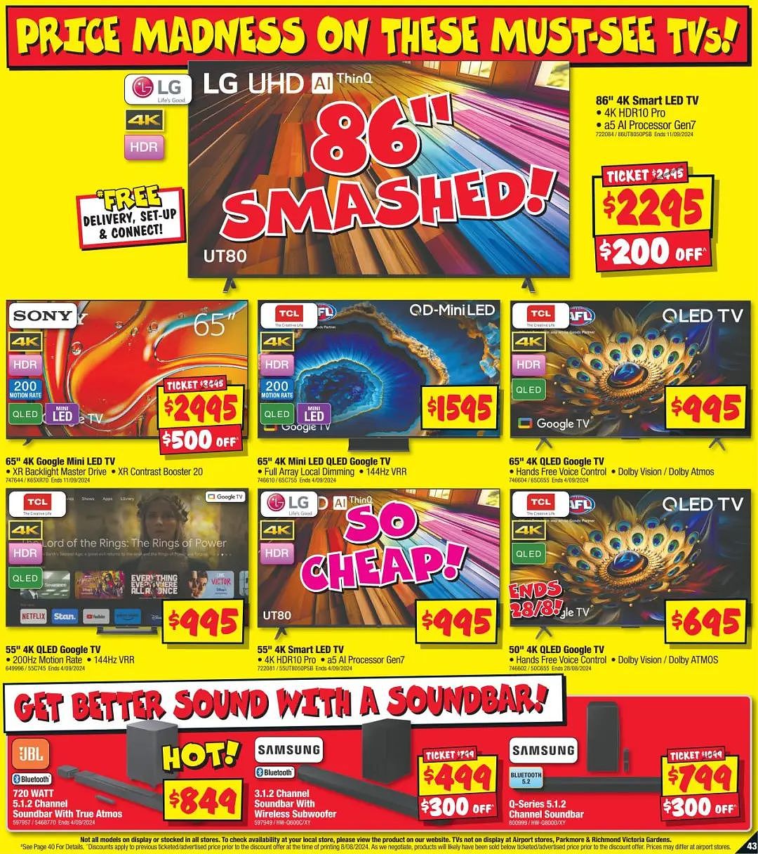 JB Hi-Fi 折扣 | SONY无线蓝牙耳机$379，sunbeam咖啡机$179（组图） - 43