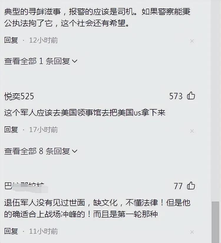 这位退伍军人被骂惨了！车里挂美国国旗就是间谍？网友：寻衅滋事（组图） - 7