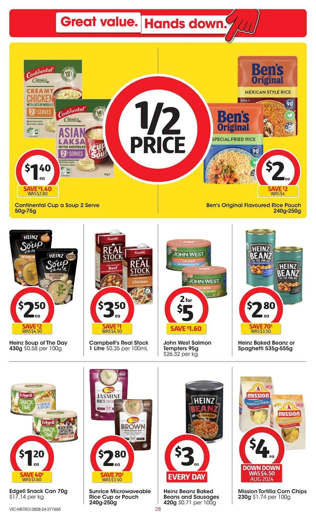 Coles Woolworths  8月28日-9月3日打折，猪肉包、猪肉饺半价（组图） - 28