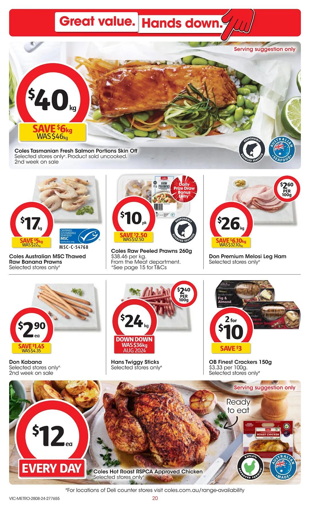 Coles Woolworths  8月28日-9月3日打折，猪肉包、猪肉饺半价（组图） - 20