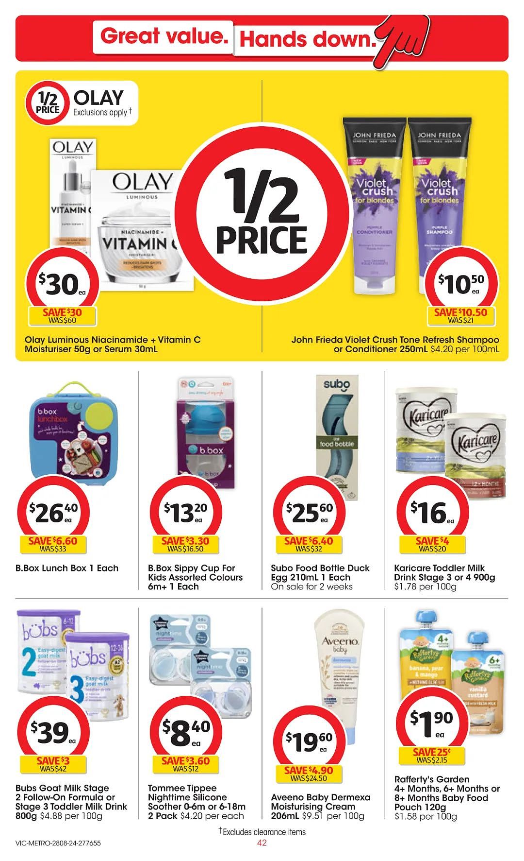 Coles Woolworths  8月28日-9月3日打折，猪肉包、猪肉饺半价（组图） - 42