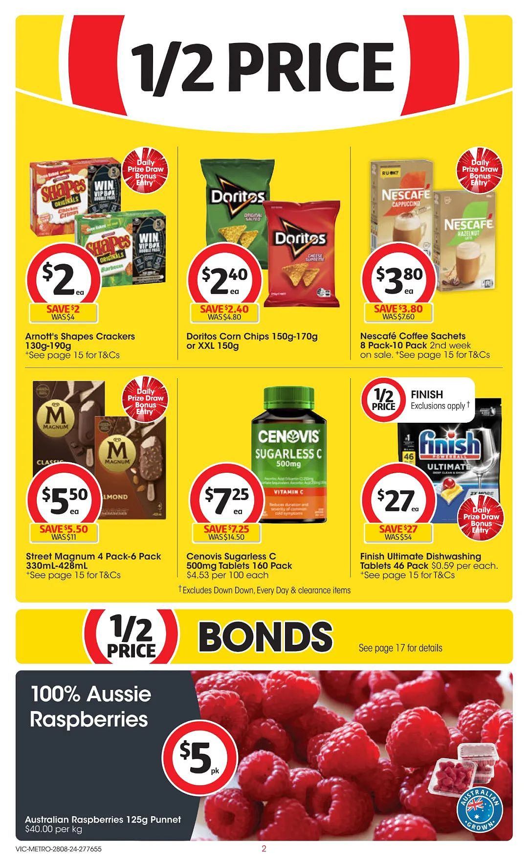 Coles Woolworths  8月28日-9月3日打折，猪肉包、猪肉饺半价（组图） - 2