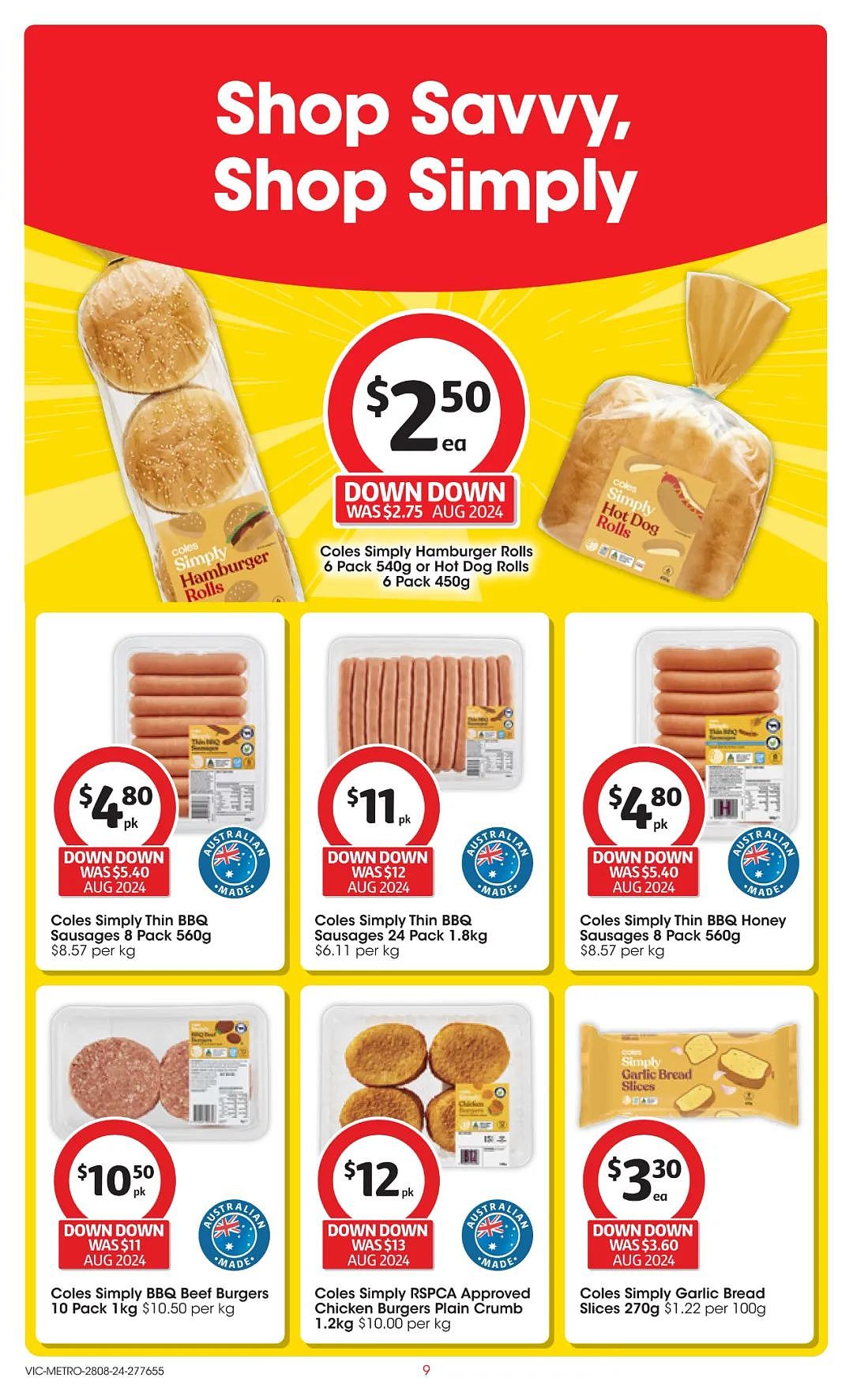 Coles Woolworths  8月28日-9月3日打折，猪肉包、猪肉饺半价（组图） - 9