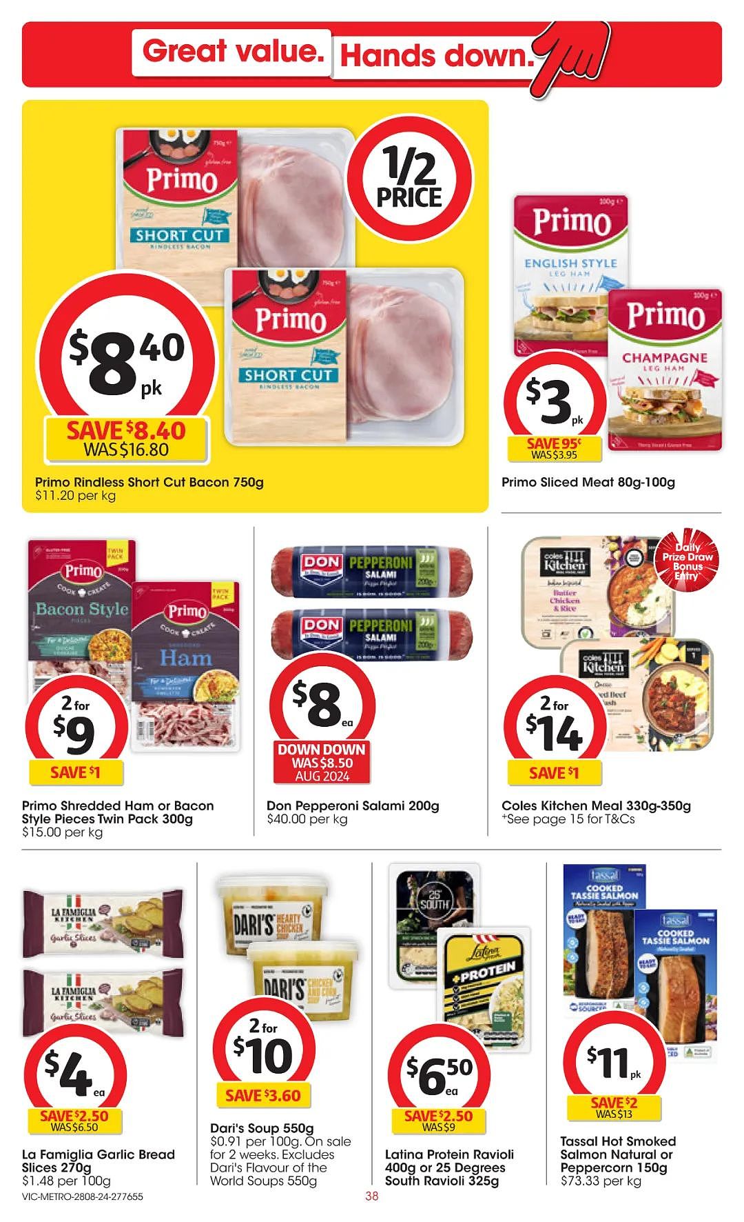 Coles Woolworths  8月28日-9月3日打折，猪肉包、猪肉饺半价（组图） - 38