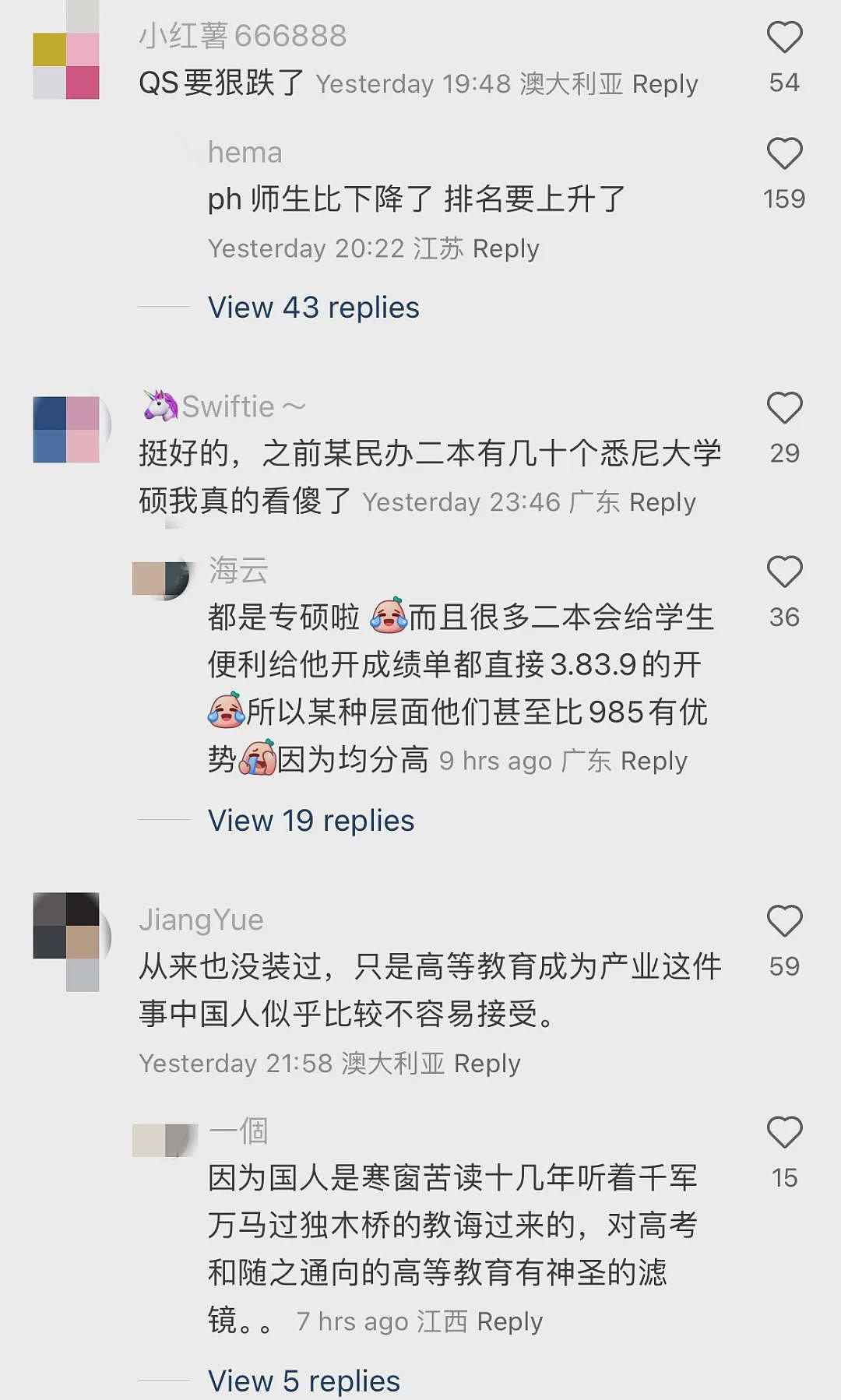 今天，悉尼大学紧急回应澳洲留学生限令！各大学愤怒抗议！中国留学生：感觉不受欢迎（组图） - 2