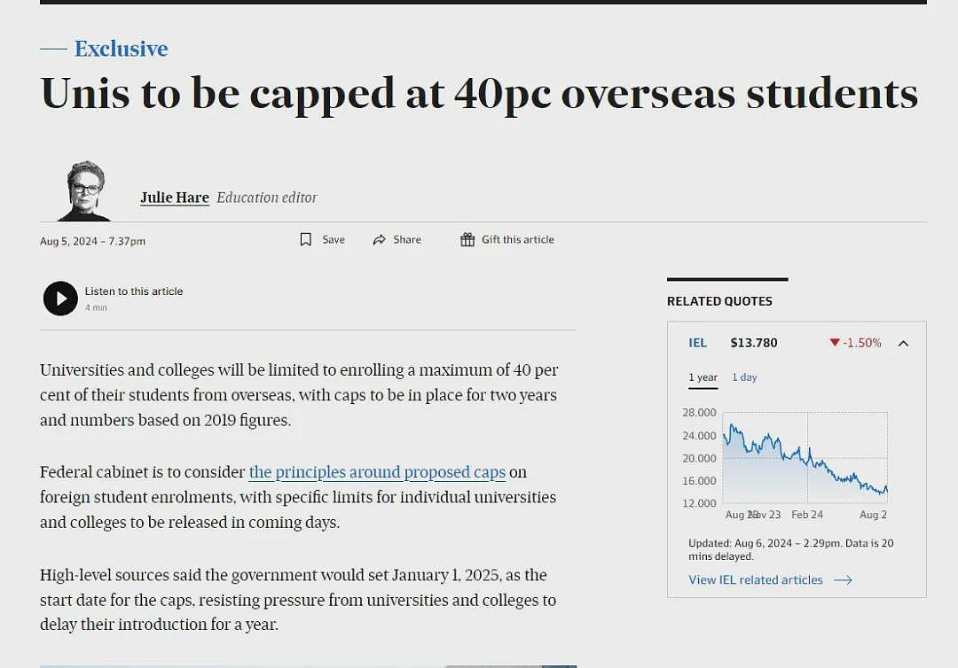 众说纷纭的澳洲留学新政终于要官宣了（组图） - 2