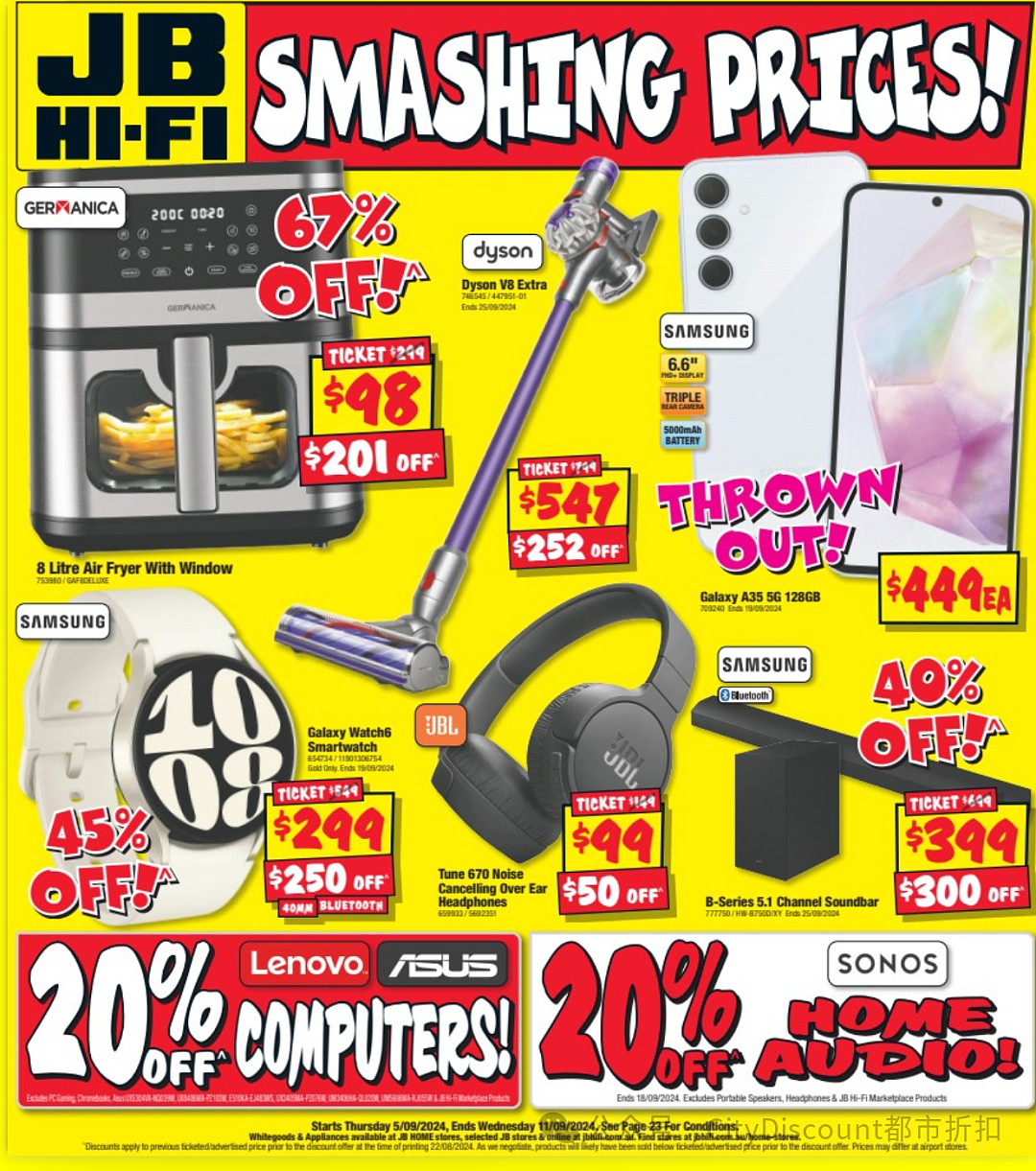 【JB Hi-Fi】9月5日至11日优惠目录（组图） - 1