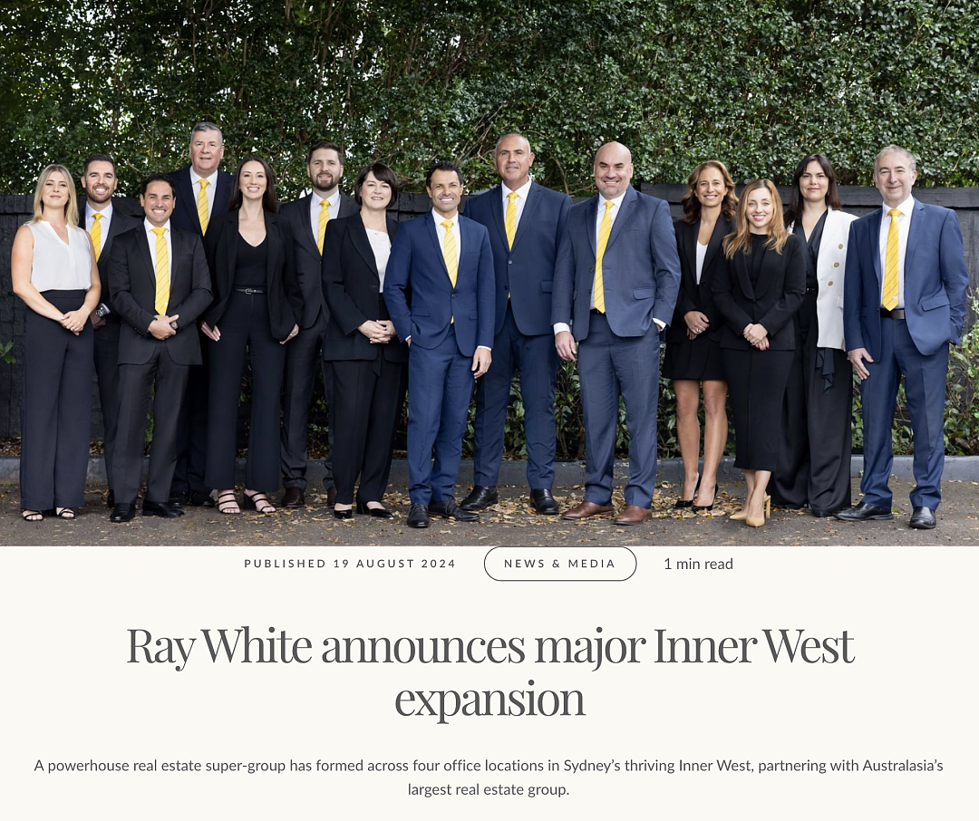 再下一城！Ray White Elevate Group强势进军悉尼内西区（组图） - 1