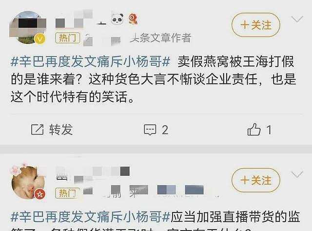 小杨哥苦肉计博同情，只字不提沫沫去向，辛巴被扒黑料疑开始反击（组图） - 12