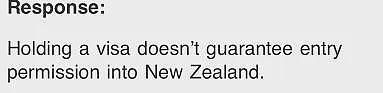 登机前，突然收到新西兰移民局电话！有人签证被当场取消，官方回应：有签证≠能入境（组图） - 14
