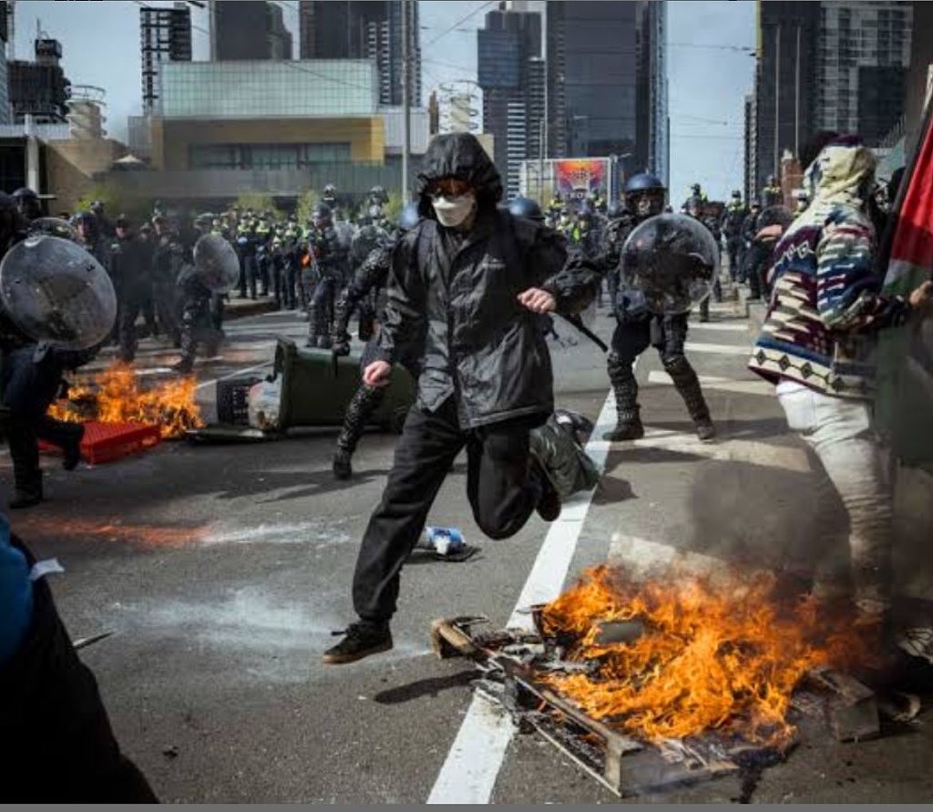 澳洲墨尔本爆发反战示威39人被捕！24警受伤马匹也遇袭画面曝（视频/组图） - 5