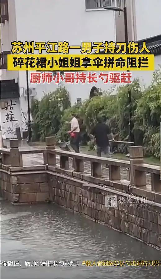 男子持刀伤人后续：勺子哥授予见义勇为，碎花裙女英雄却无人提及（组图） - 8