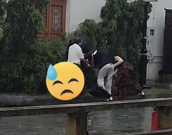 苏州男当街捅人，碎花裙靓女持雨伞阻拦！网民盛赞：当代花木兰（视频/组图） - 4