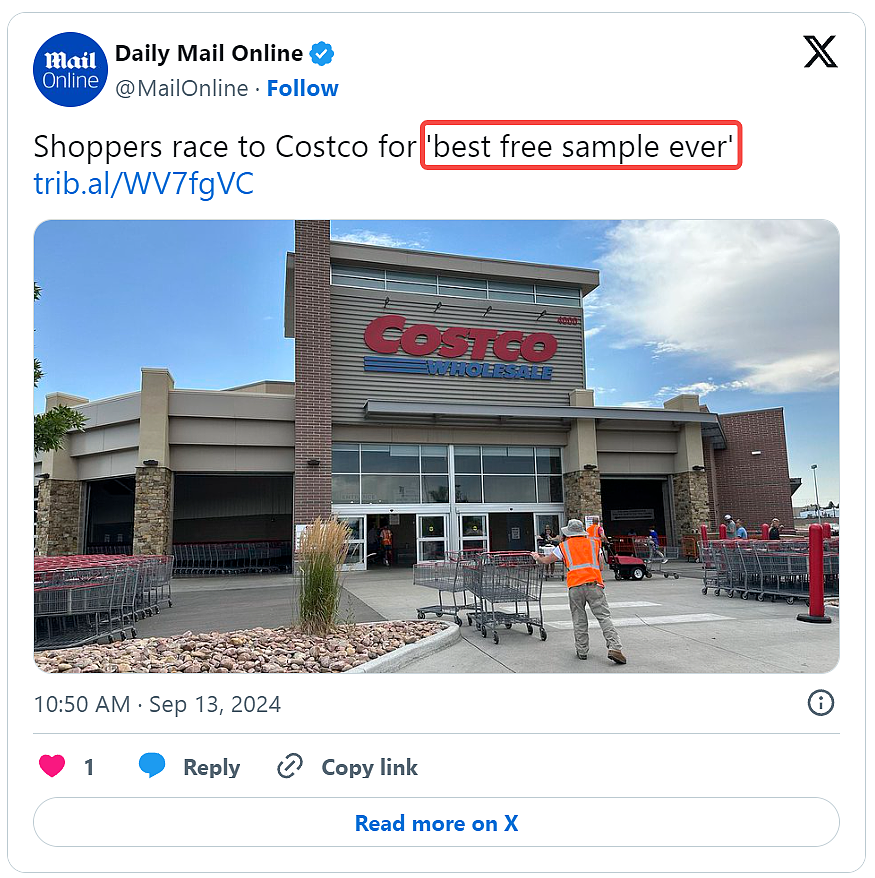 “史上最棒“！Costco罕见免费样品遭疯抢！有人狂薅一整车，网友： 换件衣服再来（组图） - 3