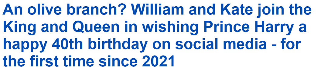 风向变了！查尔斯、威廉、凯特祝哈里40岁生日！梅根彻底成了外人？（组图） - 2