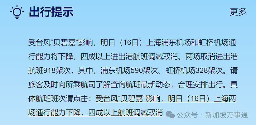 新加坡往返中国上海航班突发大面积取消，一大波网友被迫退票/改签（组图） - 8