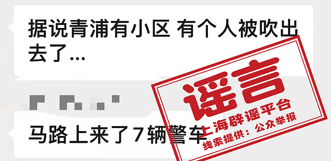 “上海遭台风袭击，有人关窗从楼上掉下去了？“真相是…（组图） - 2