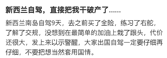 中国游客新西兰自驾，因为一个小疏忽，“差点干破产了”，有人在澳洲，把柴油加到了汽油箱里（组图） - 1