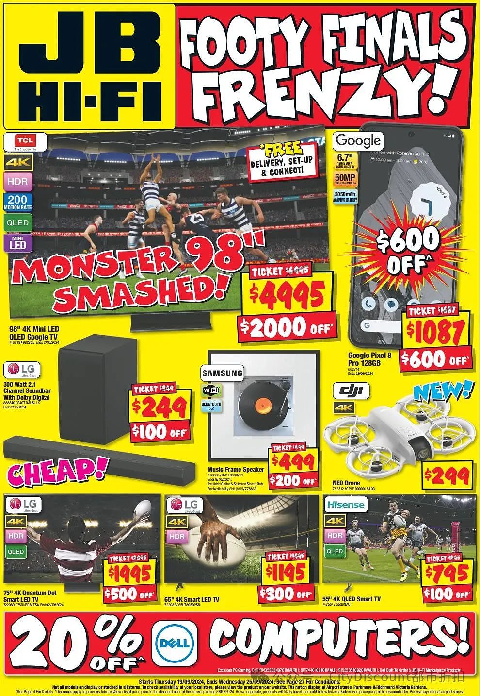 迎接下周六Grand Final！【JB Hi-Fi】最新一期优惠目录（组图） - 1