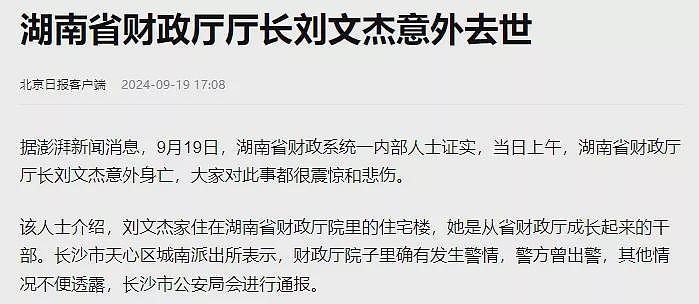 害湖南女厅长坠楼的“江某辉”，身份不简单（组图） - 1