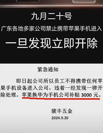 网上涌现大量“禁止携带苹果手机”的通知！理由：防止爆炸起火、支持华为...（组图） - 8