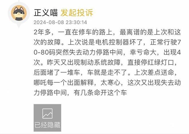 哪吒V失控撞花坛后自燃司机称“踩刹车没用”，车企回应（组图） - 3