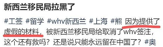 “我被新西兰移民局拉黑了！”华人签证遭取消，警方搜出申请往澳洲的“假材料”！网友：真没得救（组图） - 1