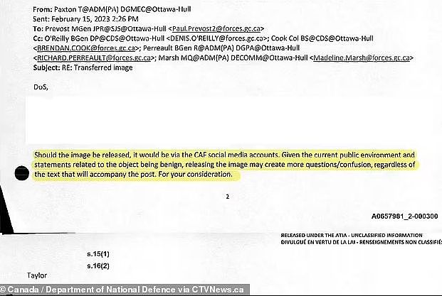 加拿大公布击落UFO图片，总理亲自回应证实（组图） - 5