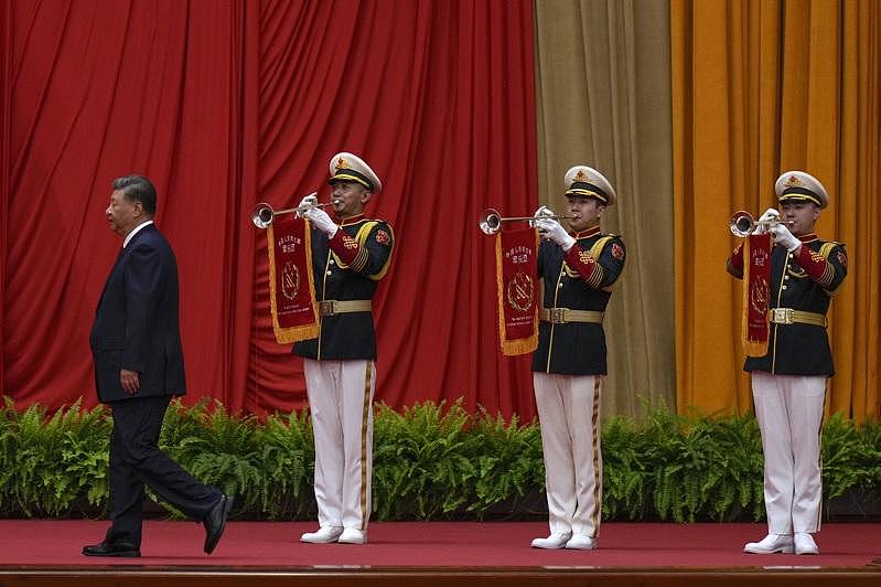 中共建政75周年，习普互贺！美打破传统未发贺电（组图） - 1