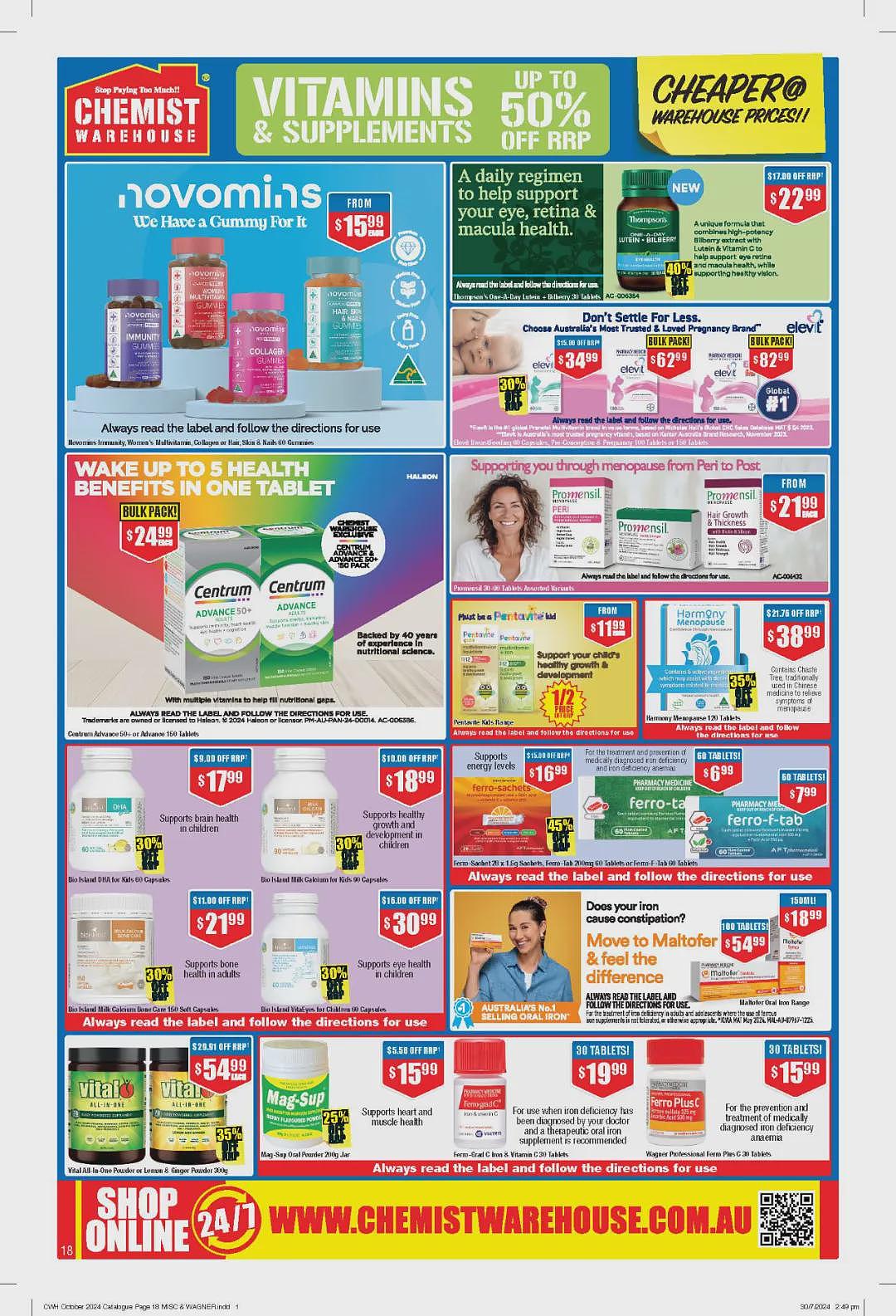 又逢良心周期！【Chemist Warehouse】药店 10月3日至16日优惠目录（组图） - 18