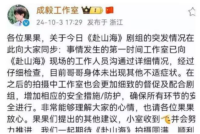 成毅拍戏出意外，新剧惨遭抵制，粉丝不依不饶是帮他还是害他？（组图） - 9