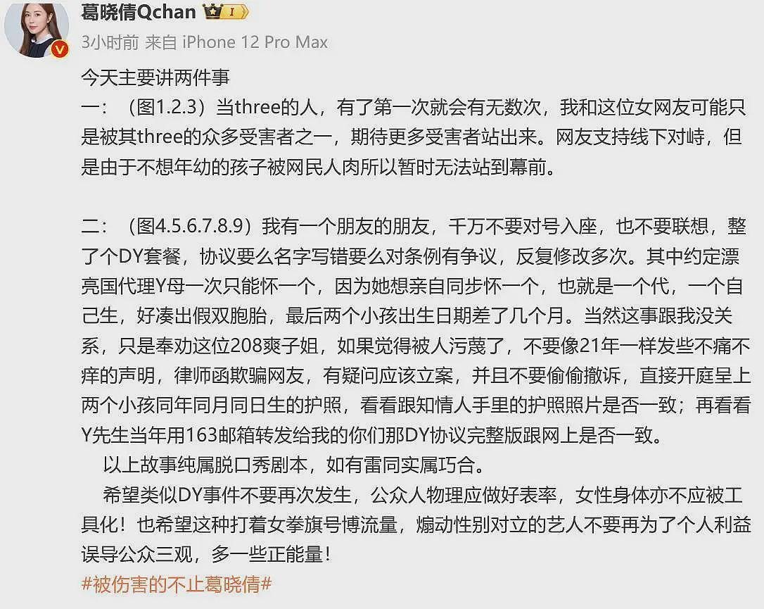 葛晓倩暗指张雨绮代孕，晒聊天记录有理有据，这是塌房在即了？（组图） - 12