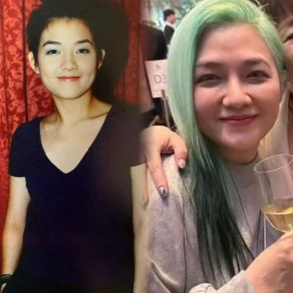 47岁范晓萱现身萧敬腾婚礼，绿发抢镜身材变化大，网友直呼不敢认（组图） - 5