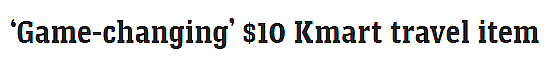 Kmart这款收纳袋火了！澳洲博主赞不绝口，以后再也不怕旅行箱“爆仓”了...（组图） - 1