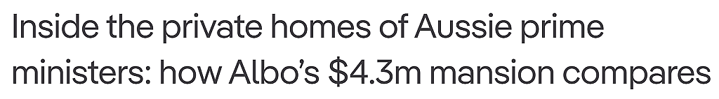 澳洲总理私宅大盘点！艾博年$430万新房不算贵，这幢已达$1.5亿（组图） - 2