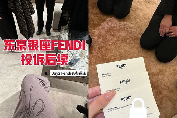 中国富家女日本银座FENDI购物爆气！经理4人跪一排道歉画面曝光（组图） - 1