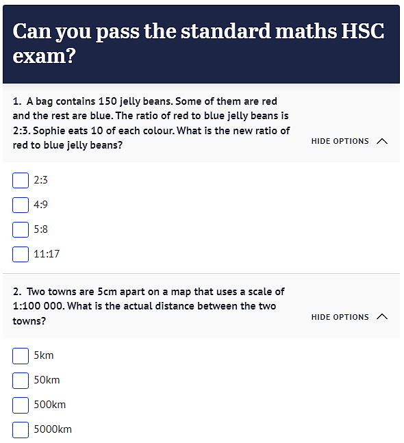 HSC2024 | 数学卷子从奴隶到将军（组图） - 2