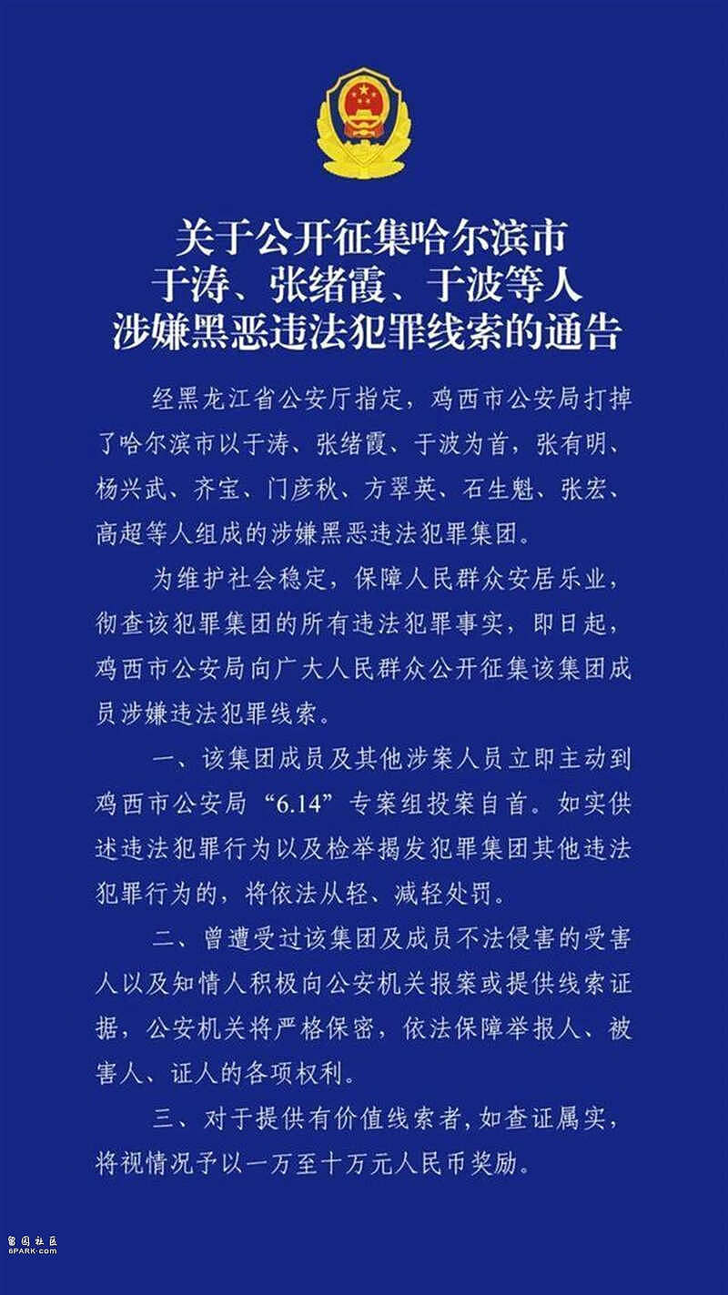 哈尔滨公安副局长竟是黑社会头目，妻子、姐姐都是（组图） - 2