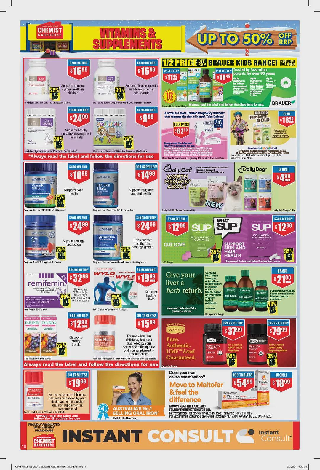 大量半价！【Chemist Warehouse】药店 10月31日至11月13日优惠目录（组图） - 16