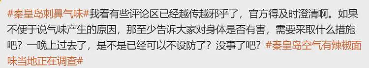 秦皇岛空气中出现刺鼻气味！官方找来源迟迟没找到，有人竟称：日本在放毒气（组图） - 7