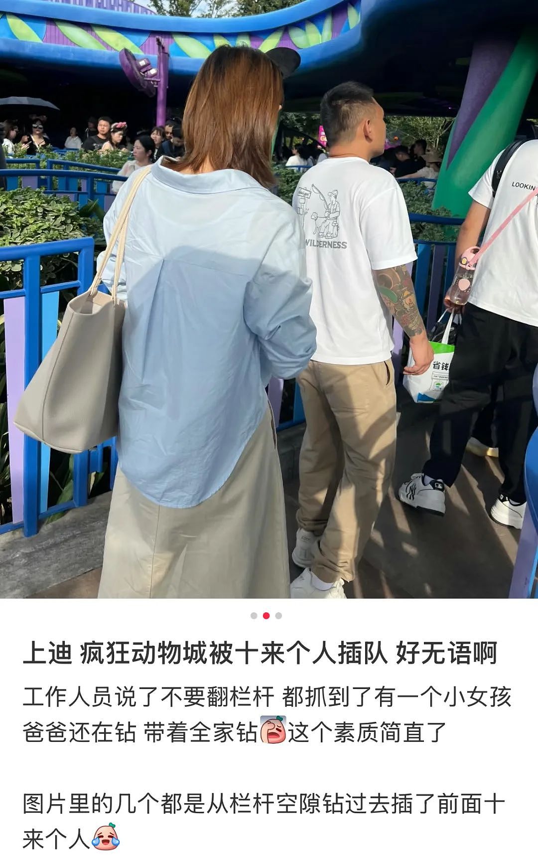 上海迪士尼疑老太带孙插队被后排女子怒吼：“下！去！” 没想到网友吵开了（视频/组图） - 12