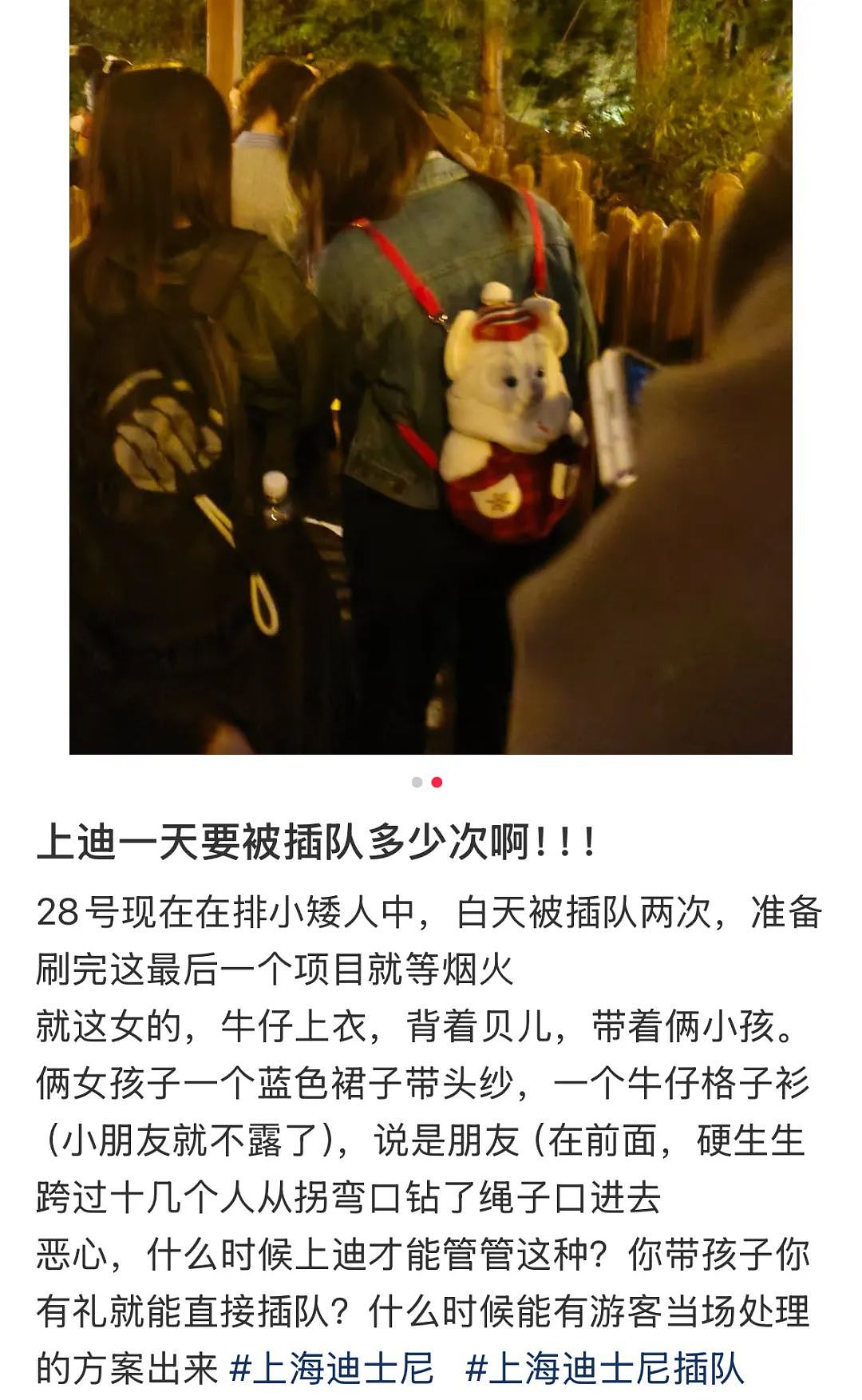 上海迪士尼疑老太带孙插队被后排女子怒吼：“下！去！” 没想到网友吵开了（视频/组图） - 14