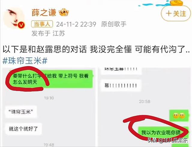 薛之谦晒赵露思聊天记录，死亡微笑加大拇指，网友：阴阳怪气像我爸！（组图） - 2