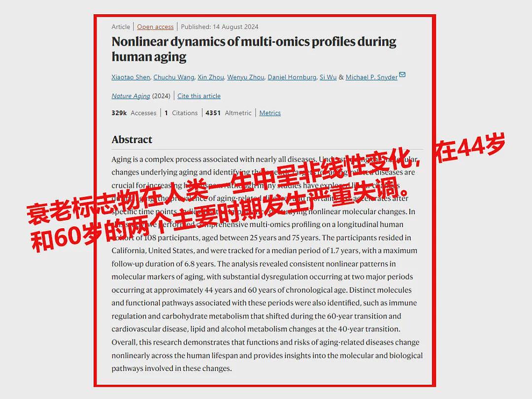 两次断崖式衰老​共同特征：血管老化（组图） - 1