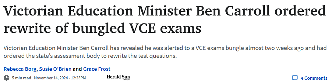 VCE考试泄题，影响重大！维州教育厅长表示非常失望（组图） - 25