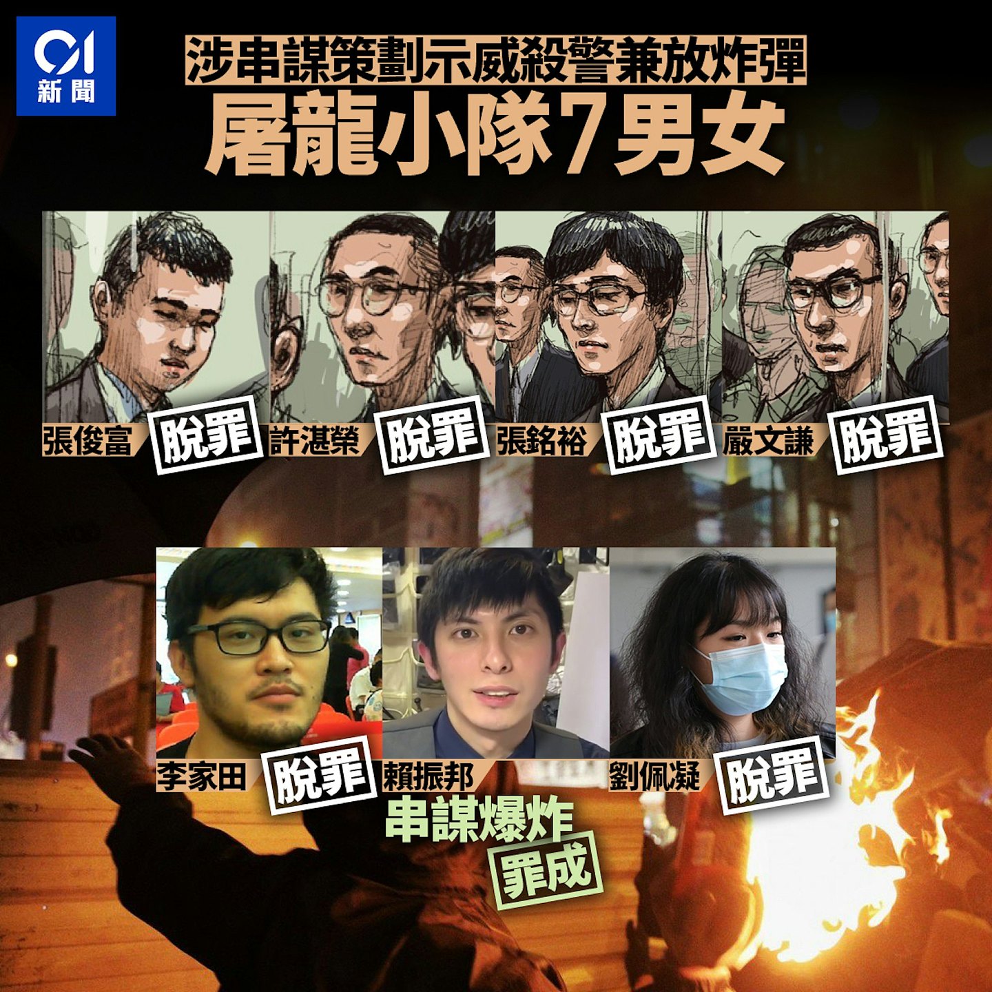 香港屠龙小队案判刑：吴智鸿囚23年10月，官斥恶毒不理人死活（组图） - 15