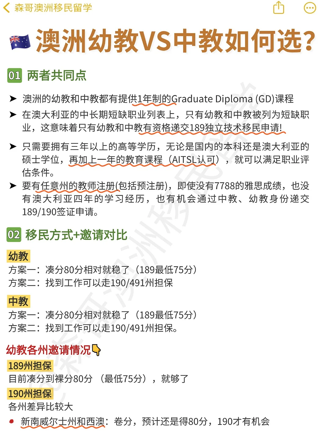 幼教vs中教，究竟哪个专业才是短平快移民最好选择？一篇文章帮你对比所有幼教中教优缺点！（组图） - 1